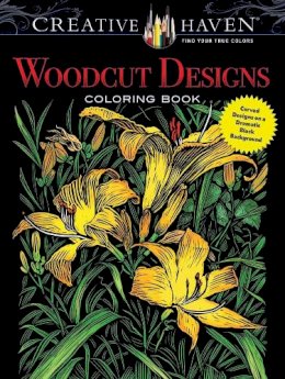 Tim Foley - Creative Haven Woodcut Designs Coloring Book: Diverse Designs on a Dramatic Black Background - 9780486804583 - V9780486804583