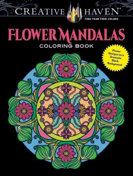 Marty Noble - Creative Haven Flower Mandalas Coloring Book: Stunning Designs on a Dramatic Black Background - 9780486804699 - V9780486804699