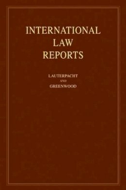 Edited By Elihu Laut - International Law Reports - 9780521190053 - V9780521190053
