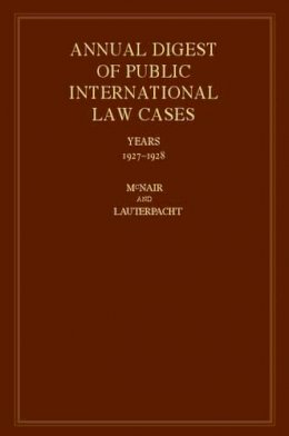 Arnold D. Mcnair (Ed.) - International Law Reports - 9780521463492 - V9780521463492