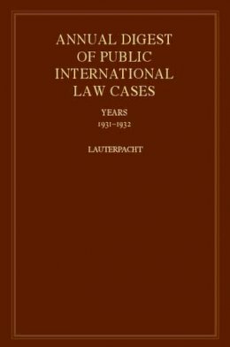 H. Lauterpacht (Ed.) - International Law Reports - 9780521463515 - V9780521463515