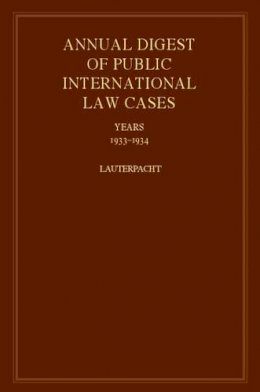 H. Lauterpacht (Ed.) - International Law Reports - 9780521463522 - V9780521463522