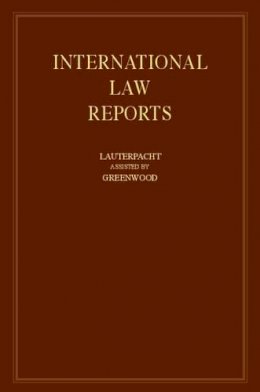 Edited By E. Lauterp - International Law Reports - 9780521464260 - V9780521464260