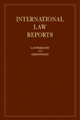 Edited By E. Lauterp - International Law Reports - 9780521464277 - V9780521464277
