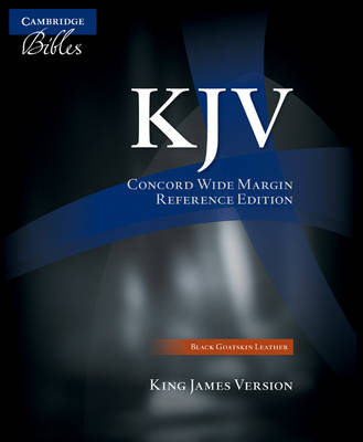 Cambridge - KJV Concord Wide Margin Reference Bible, Black Edge-lined Goatskin Leather, KJ766:XME - 9780521536981 - V9780521536981
