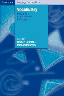 Mccarthy Schmitt - Vocabulary: Description, Acquisition and Pedagogy - 9780521585514 - V9780521585514
