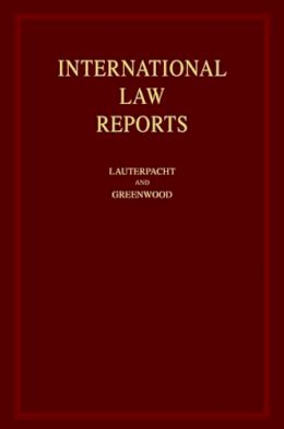 Edited By Elihu Laut - International Law Reports: Consolidated Table of Treaties, Volumes 1-125 - 9780521807791 - V9780521807791