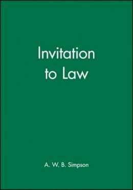 A. W. B. Simpson - Invitation to Law - 9780631145387 - V9780631145387