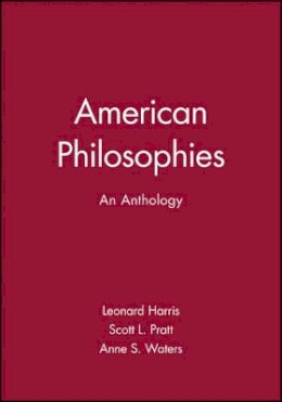 Harris - American Philosophies: An Anthology - 9780631210023 - V9780631210023