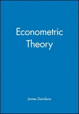 James Davidson - Econometric Theory - 9780631215844 - V9780631215844