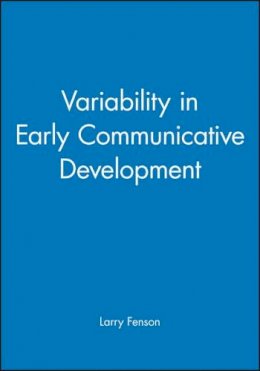 Larry Fenson - Variability in Early Communicative Development - 9780631224471 - V9780631224471