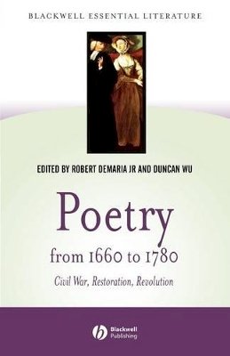 Demaria - Poetry from 1660 to 1780 - 9780631229827 - V9780631229827