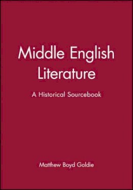 Goldie - Middle English Literature - 9780631231486 - V9780631231486 Goldie - Middle English Literature - 9780631231486 - V9780631231486