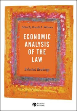 Donald A. Wittman - An Economic Analysis of the Law - 9780631231585 - V9780631231585 Donald A. Wittman - An Economic Analysis of the Law - 9780631231585 - V9780631231585