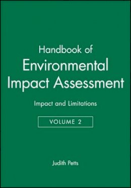 Petts - Handbook of Environmental Impact Assessment - 9780632047710 - V9780632047710
