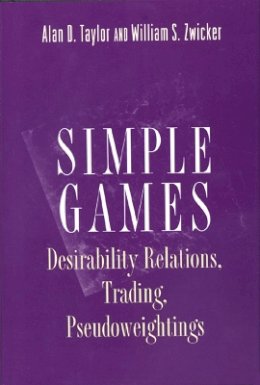 Alan D. Taylor - Simple Games - 9780691001203 - V9780691001203