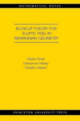 Olivier Druet - Blow-up Theory for Elliptic PDEs in Riemannian Geometry (MN-45) - 9780691119533 - V9780691119533