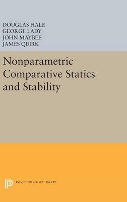 Douglas Hale - Nonparametric Comparative Statics and Stability - 9780691632582 - V9780691632582