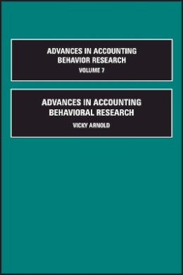 Vicky Arnold (Ed.) - Advances in Accounting Behavioral Research - 9780762311170 - V9780762311170