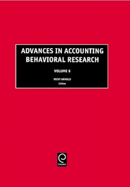 Vicky Arnold - Advances in Accounting Behavioral Research - 9780762312184 - V9780762312184