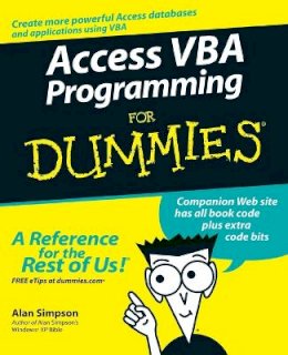 Alan Simpson - Access VBA Programming For Dummies - 9780764574115 - V9780764574115