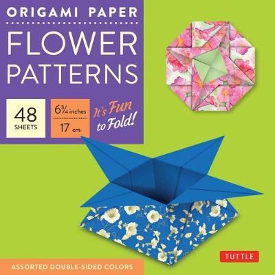 Tuttle Publishing - Origami Paper - Flower Patterns - 6 3/4'' Size - 48 Sheets - 9780804844864 - V9780804844864