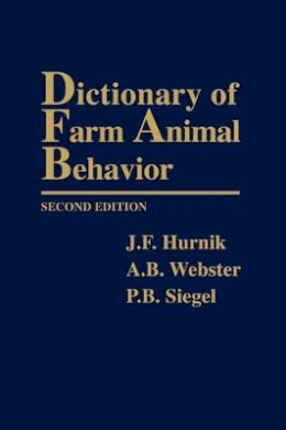 J. F. Hurnik - Dictionary of Farm Animal Behavior - 9780813824642 - V9780813824642