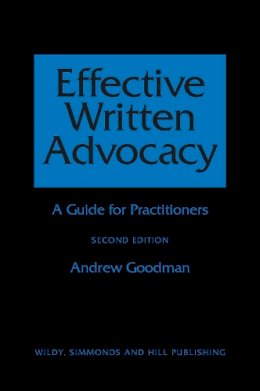 Andrew Goodman - Effective Written Advocacy - 9780854900954 - V9780854900954