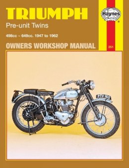Haynes Publishing - Triumph Pre-unit Construction Twins Owner's Workshop Manual - 9780856962516 - V9780856962516