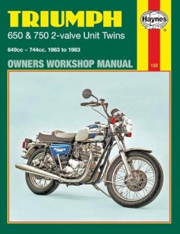 Haynes Publishing - Triumph 2-Valve Unit Twins, 1963-83 (Owners' Workshop Manual) - 9780856968907 - V9780856968907