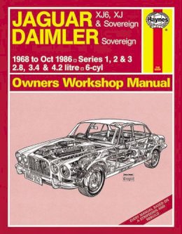 Haynes Publishing - Jaguar XJ6, XJ & Sovereign; Daimler Sovereign (68 - Oct 86) Haynes Repair Manual - 9780857339638 - V9780857339638