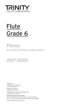 Trinity College Lond - Trinity College London: Flute Exam Pieces Grade 6 2017–2020 (part only) - 9780857365101 - V9780857365101