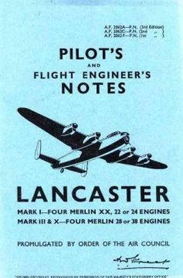 Air Ministry - Avro Lancaster I, III & X -Pilot's Notes - 9780859790062 - V9780859790062