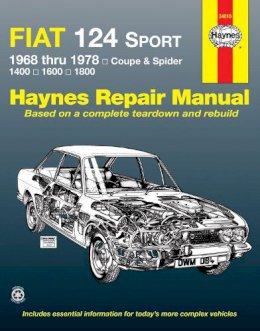 Haynes Publishing - Fiat 124 Sport/Spider  '68'78 (Haynes Repair Manual) - 9780900550942 - V9780900550942
