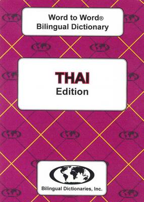 C. Et Al Sesma - English-Thai & Thai-English Word-to-word Bilingual Dictionary: Suitable for Exams (Thai and English Edition) - 9780933146358 - V9780933146358