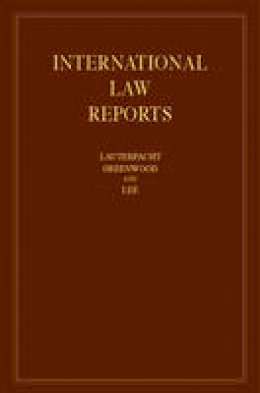 Elihu Lauterpacht - International Law Reports - 9781107036758 - V9781107036758