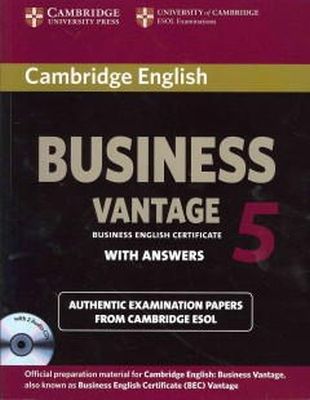 Cambridge Esol - Cambridge English Business 5 Vantage Self-study Pack (Student´s Book with Answers and Audio CDs (2)) - 9781107606937 - V9781107606937