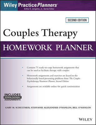Gary M. Schultheis - Couples Therapy Homework Planner - 9781119230687 - V9781119230687