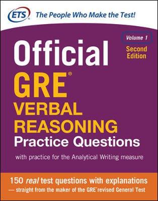 Educational Testing Service - Official GRE Verbal Reasoning Practice Questions, Second Edition, Volume 1 - 9781259863486 - V9781259863486