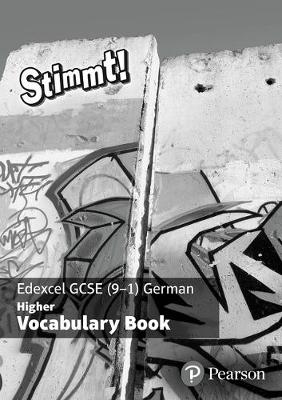 Melissa Weir - Stimmt! Edexcel GCSE German Higher Vocab Book Pack - 9781292133447 - V9781292133447