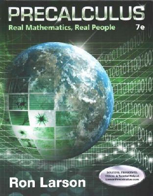 Ron Larson - Precalculus: Real Mathematics, Real People - 9781305071704 - V9781305071704