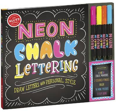  - KLUTZ Neon Chalk Lettering Toy - 9781338037548 - KAK0013088