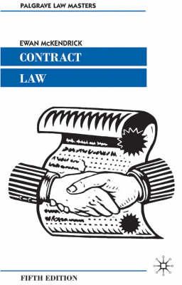 Ewan Mckendrick - Contract Law - 9781403912251 - KHS0049891