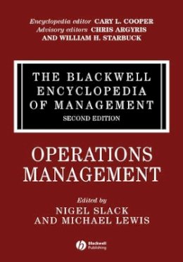 Slack - The Blackwell Encyclopedia of Management, Operations Management - 9781405110969 - V9781405110969