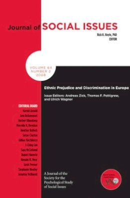 Zick - Prejudice and Discrimination in Europe - 9781405188838 - V9781405188838