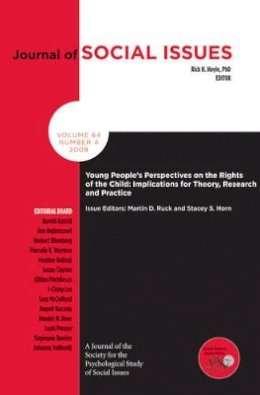 Ruck - Young Peoples Perspectives on the Rights of the Child: Implications for Theory, Research and Practice - 9781405194341 - V9781405194341