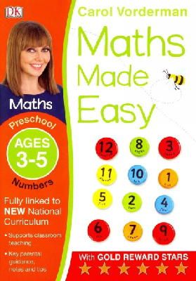Carol Vorderman - Maths Made Easy: Numbers, Ages 3-5 (Preschool): Supports the National Curriculum, Maths Exercise Book - 9781409344872 - V9781409344872