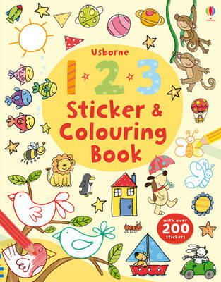 Jessica Greenwell - 123 Sticker and Colouring Book (Usborne Colouring Book + Stickers) - 9781409564591 - V9781409564591