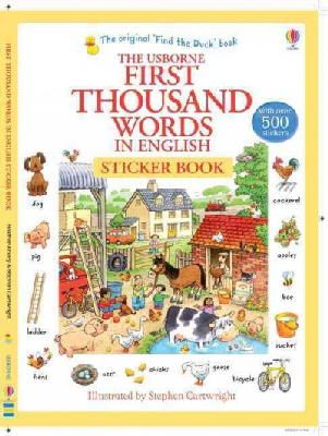 Amery, Heather - First Thousand Words in English Sticker Book - 9781409570400 - V9781409570400