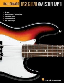 Various - Hal Leonard Bass Guitar Manuscript Paper - 9781423492276 - V9781423492276